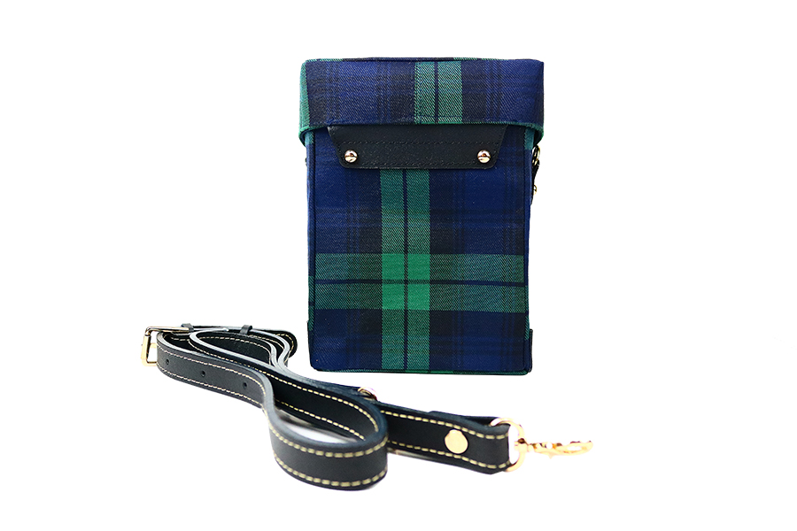 經典格紋  設計款方盒子小包_138