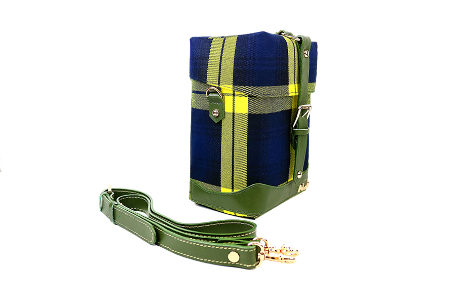 經典格紋  設計款方盒子小包_138