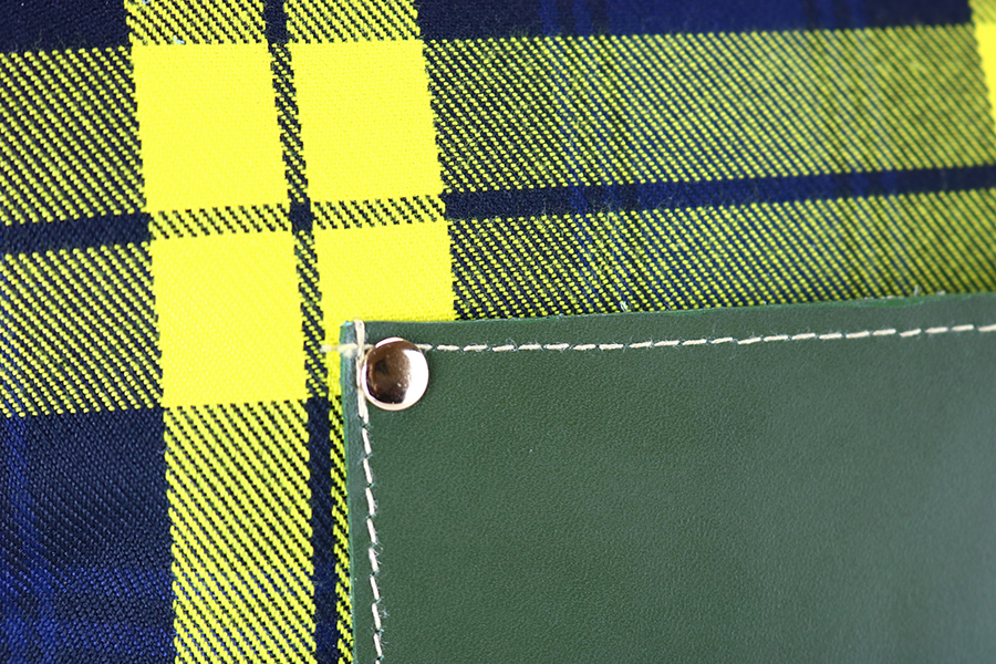 經典格紋拚色手拿肩背包_137