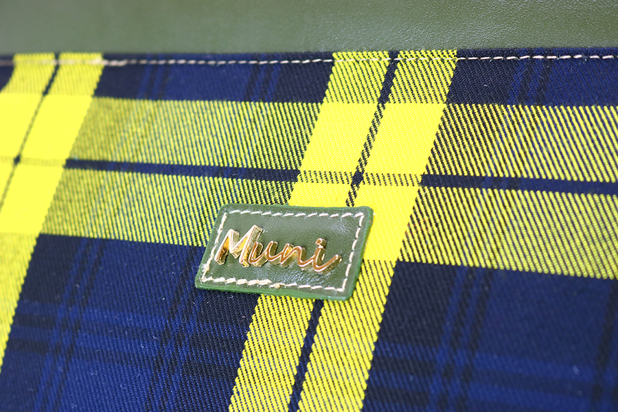 經典格紋拚色手拿肩背包_137