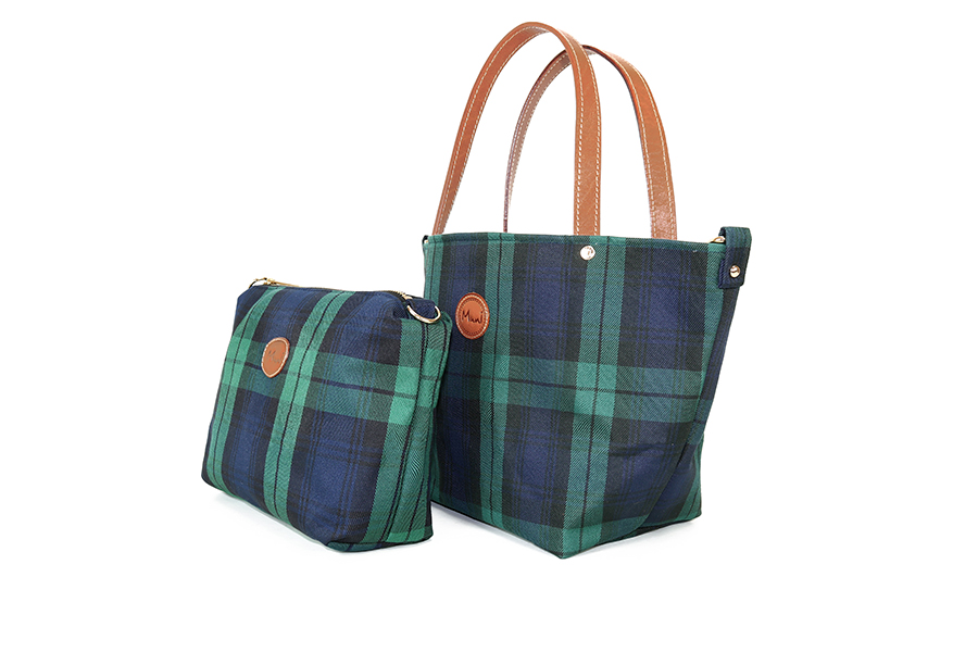 格紋手提側背子母包_42